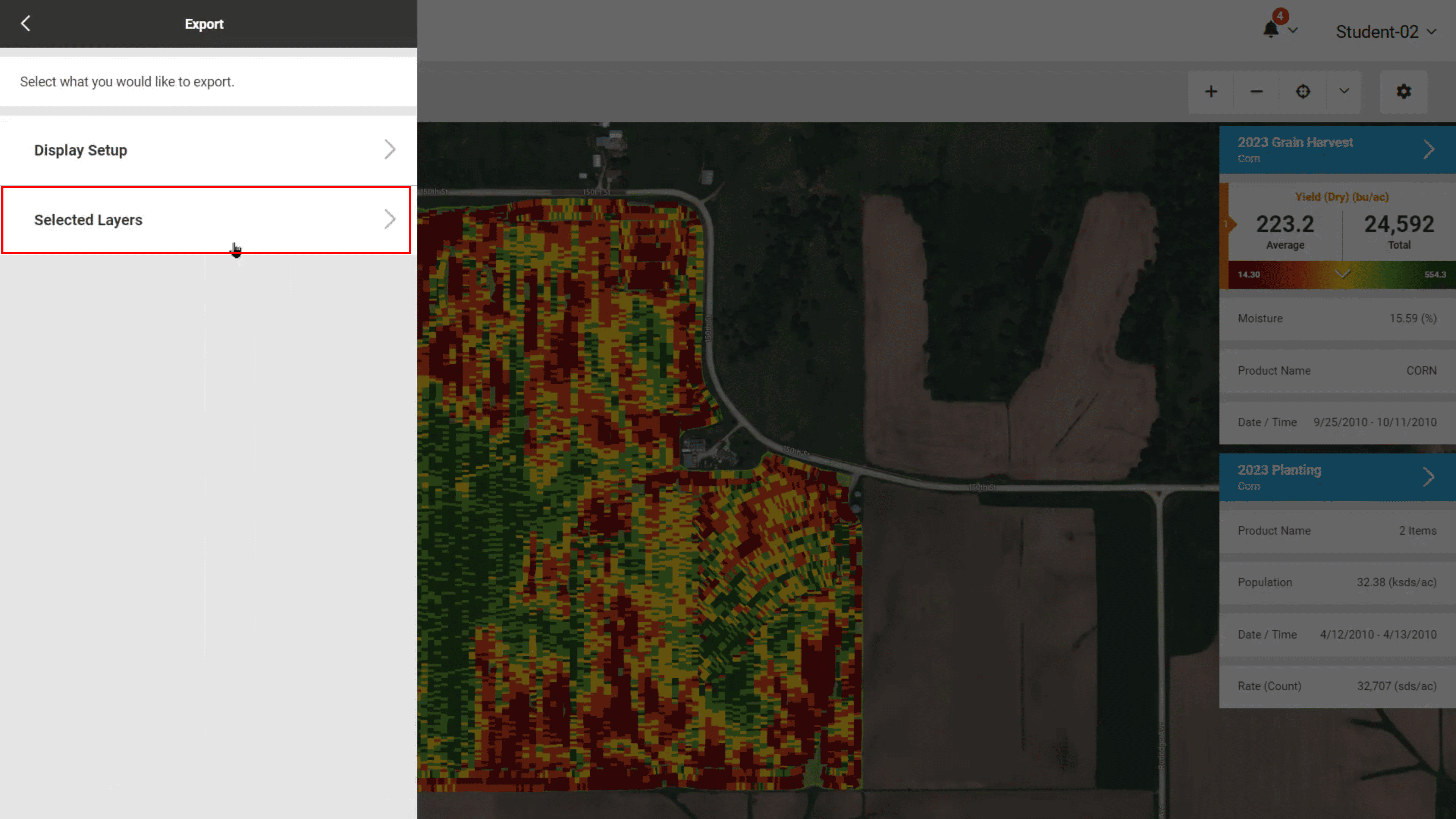 Selected Layers Option